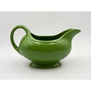 Fiesta Original Green Gravy Boat Sauceboat Post-86 Homer Laughlin Ceramic USA
